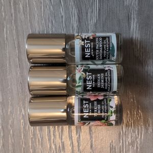 Three Nest Mini Rollerballs Turkish Rose Indian Jasmine South Pacific Sandalwood